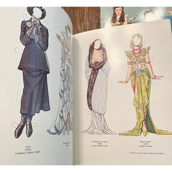 Lot of 3 Tom Tierney Paper Doll Books Judy Garland Greta Garbo Vivian Leigh - Picture 9 of 11